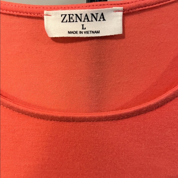 EUC Zenana Outfitters Sleeveless Coral Tunic Top. Large - Picture 2 of 5